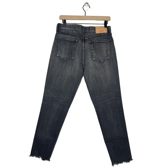 Moussy Vintage Ankle Fray Jeans Women's Size 30 Westcliffe Skinny Light Black - Picture 2 of 9